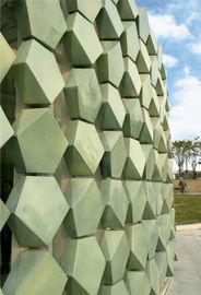 China Painéis feito-à-medida da fachada da terracota da forma, revestimento externo de Rainscreen fábrica
