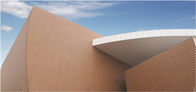 Terracota clássica fachada ventilada, anti - materiais UV da fachada da construção 